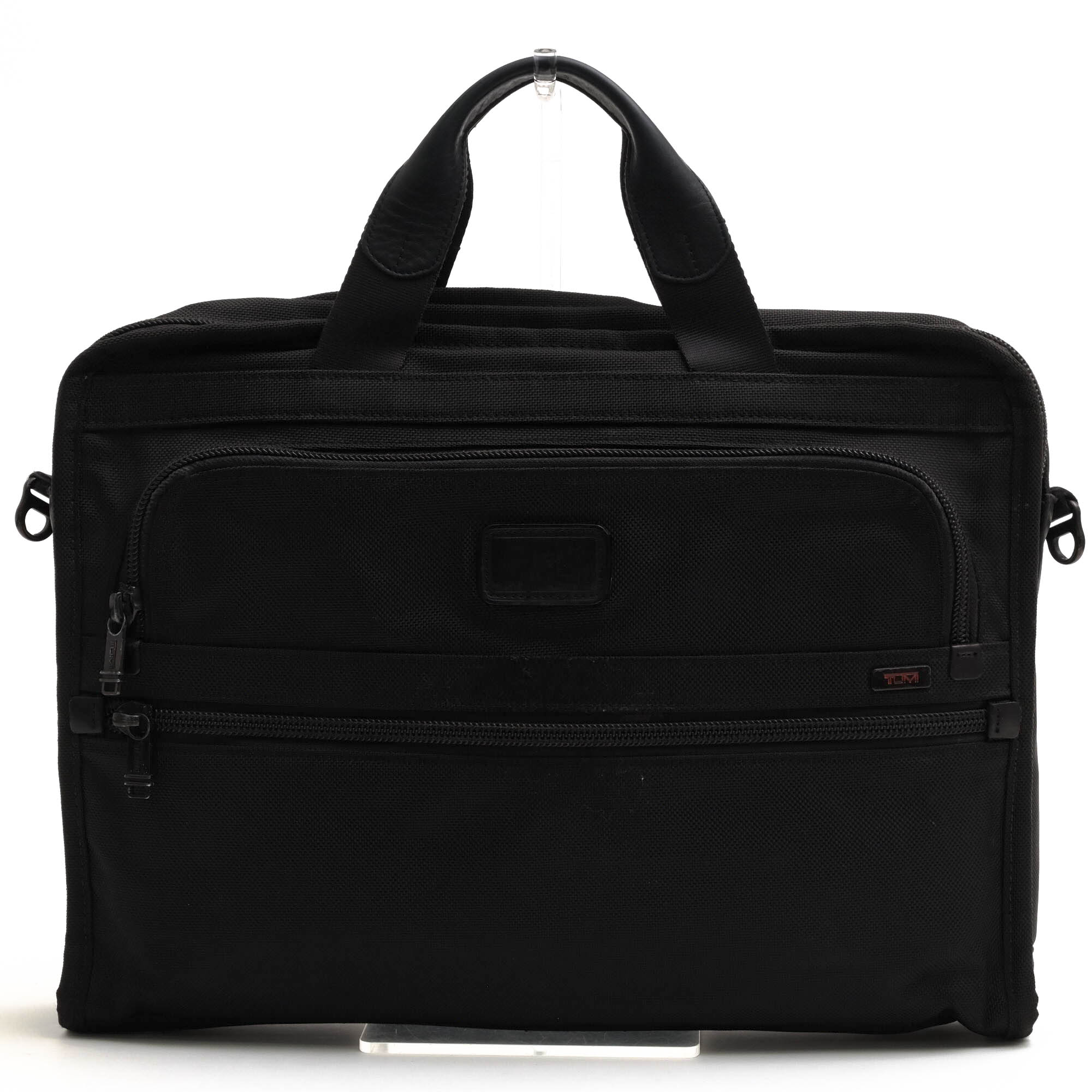 ○トゥミ TUMI バリスティックナイロン ナパレザー 牛革 ビジネスバッグ 26111DH Alpha Slim Large Screen Computer Portfolio ス 中古